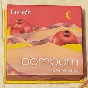 Benefit Cosmetics Silky-Soft Powder Pompom (Rose) Blush - Sealed/NIB Full Size